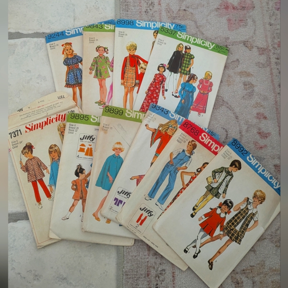 Vintage Patterns Bundle Child Size 6
